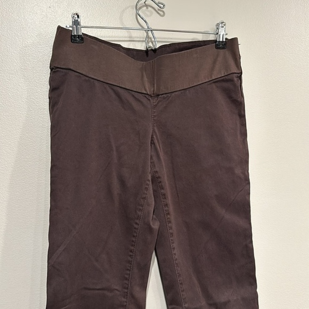 Juicy Couture Womens Mid Rise Flare Trouser Brown Size 28 Y2K Retro EXCELLENT CO - Picture 3 of 9